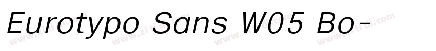 Eurotypo Sans W05 Bo字体转换